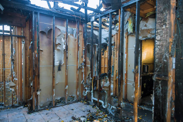 Professional Soot Cleanup technician working in South Amherst, OH